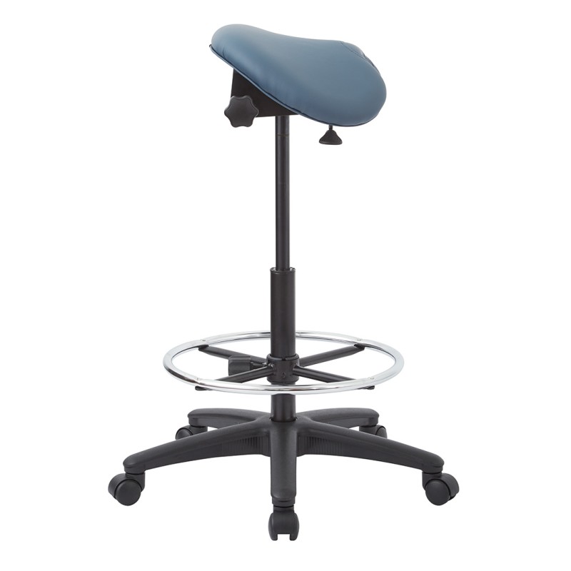 ST205-R105 Backless Stool with Saddle Seat