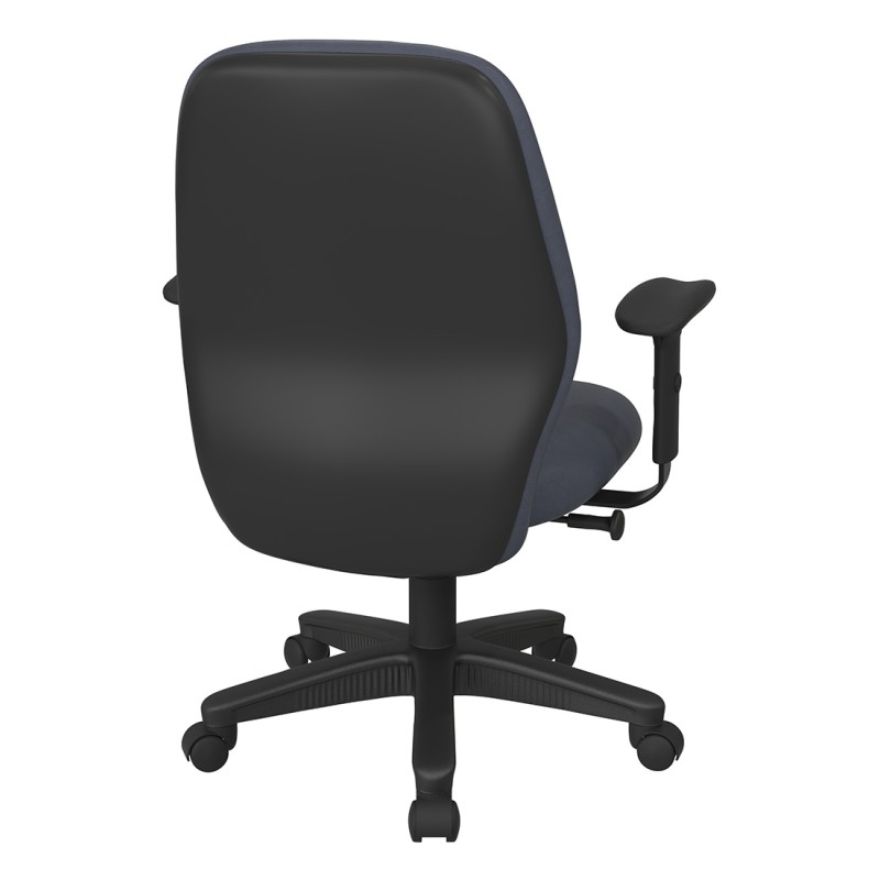 3121-R105 Mid Back 2-to-1 synchro Tilt Chair with 2 -Way Adjustable Soft Padded Arms