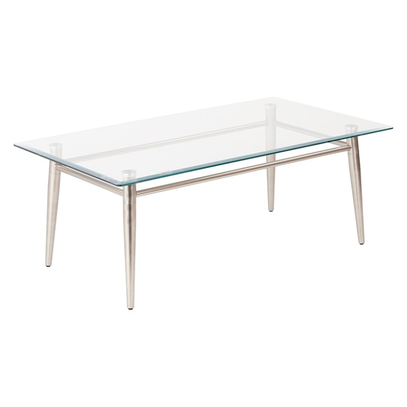 MG1242S-NB Brooklyn Glass Top Coffee Table