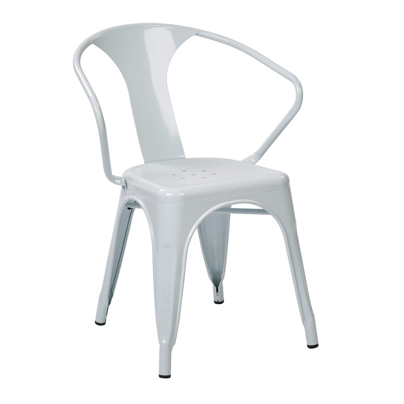 PTR2830A4-11 30" Metal Chair (4-Pack) (White)