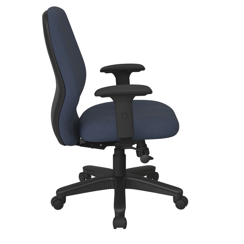 3121-104 Mid Back 2-to-1 synchro Tilt Chair with 2 -Way Adjustable Soft Padded Arms