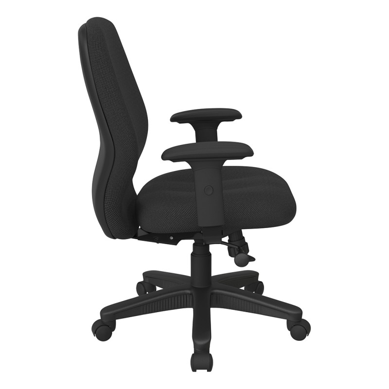 3121-295 Mid Back 2-to-1 synchro Tilt Chair with 2 -Way Adjustable Soft Padded Arms