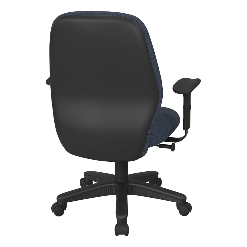 3121-104 Mid Back 2-to-1 synchro Tilt Chair with 2 -Way Adjustable Soft Padded Arms