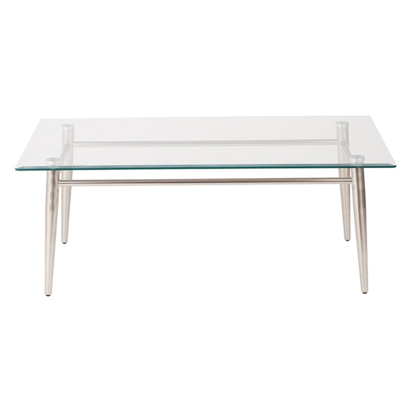 MG1242S-NB Brooklyn Glass Top Coffee Table