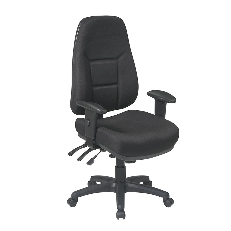 3121-232 Mid Back 2-to-1 synchro Tilt Chair with 2 -Way Adjustable Soft Padded Arms