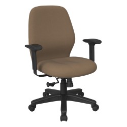 3121-232 Mid Back 2-to-1 synchro Tilt Chair with 2 -Way Adjustable Soft Padded Arms