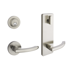 TAYMOR PREMIER INTERCONNECTED LOCK Round Rose - Satin Nickel