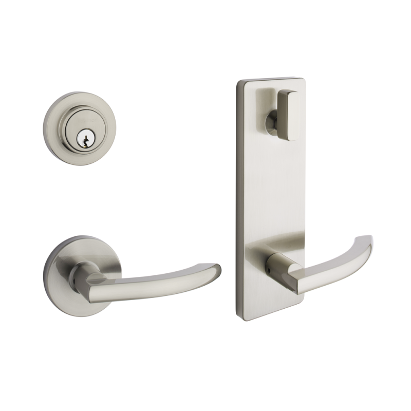 TAYMOR PREMIER INTERCONNECTED LOCK Round Rose - Satin Nickel