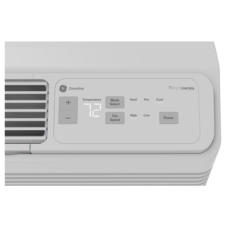 GE Zoneline Heat Pump Unit with Variable Speed Inverter Technology and Makeup Air 15,000 BTU, 230/208 Volt AZVS15DMXWA