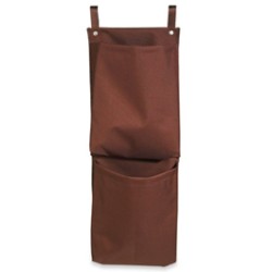 Housekeeping Caddy Bag, 2 Pocket Recycling Bag, Brown, PVCAD2