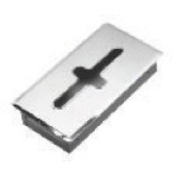 Recessed Tissue Dispenser with Snap-In Face Plate - Polished Chrome