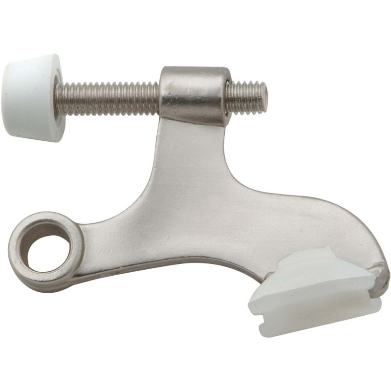 HINGE PIN DOOR STOP, WIDE ANGLE Door Stops  Satin Nickel